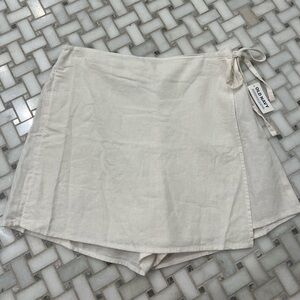 Linen skort